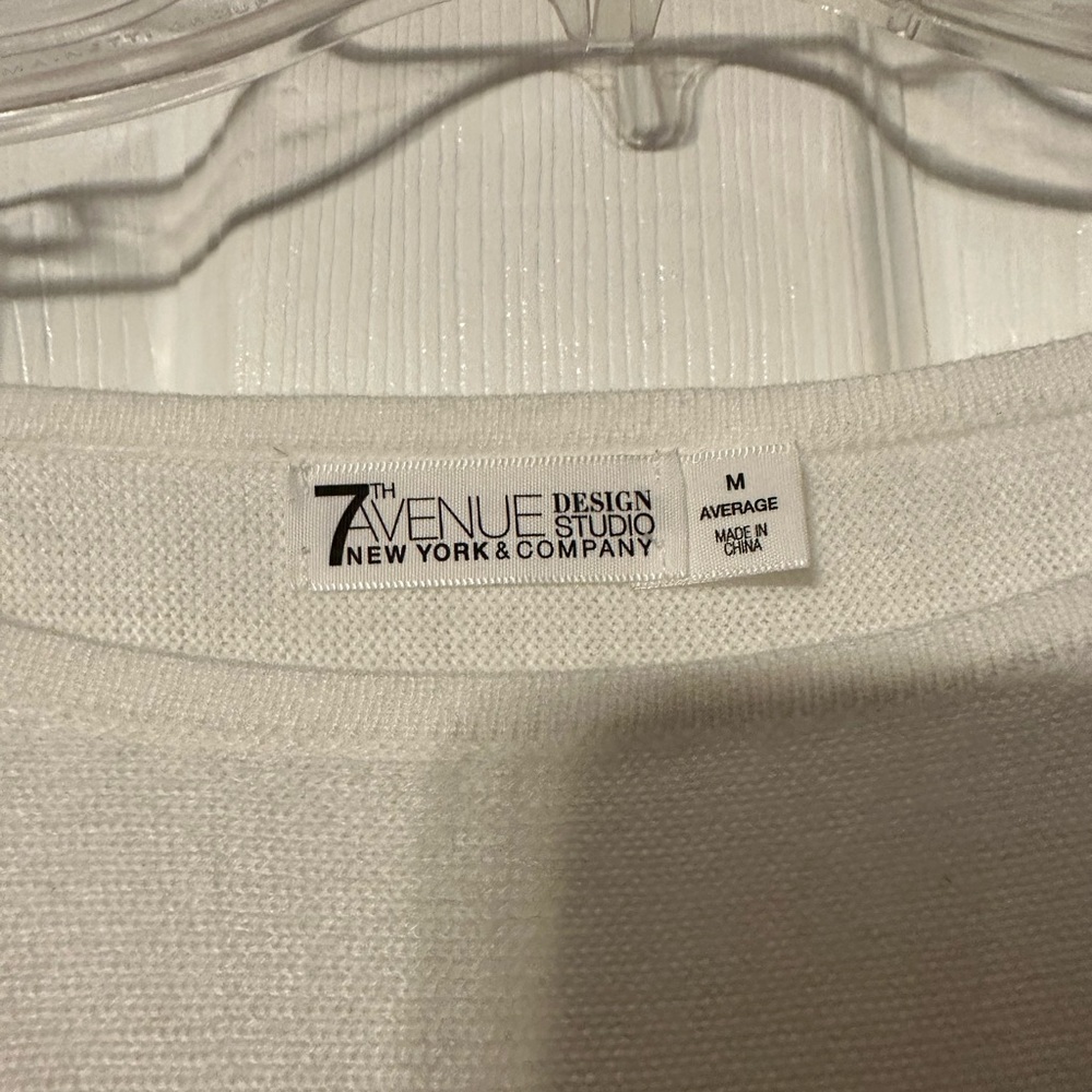 New York and Company 7th Avenue Design Studio Silver Accent Sweater - Picture 14 of 15
